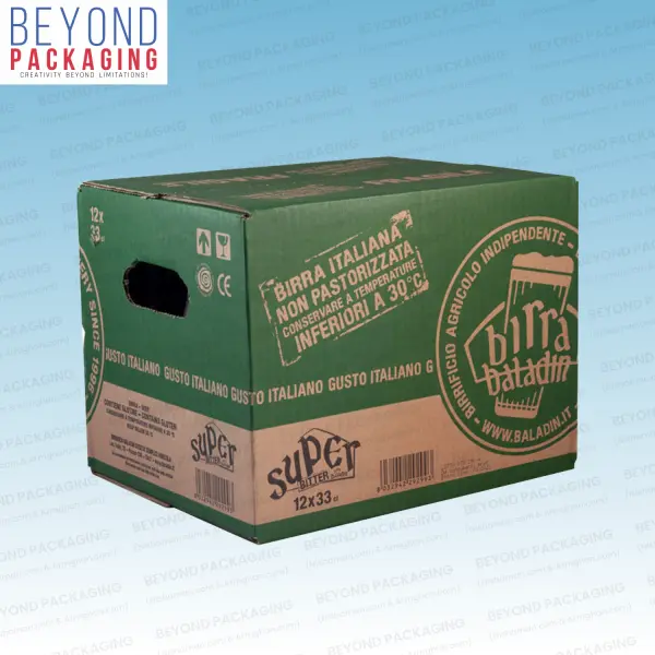 Kraft Corrugated Beer Cans Boxes