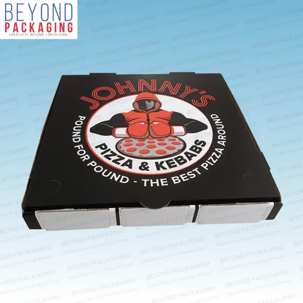Black Pizza Boxes