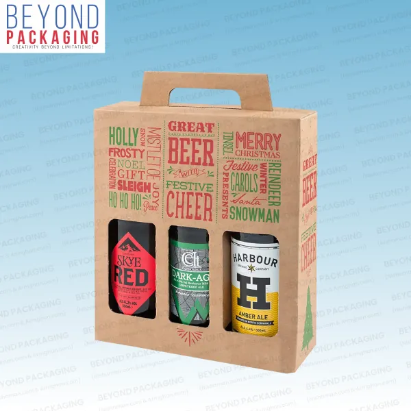 Kraft Corrugated Beer Bottle Boxes