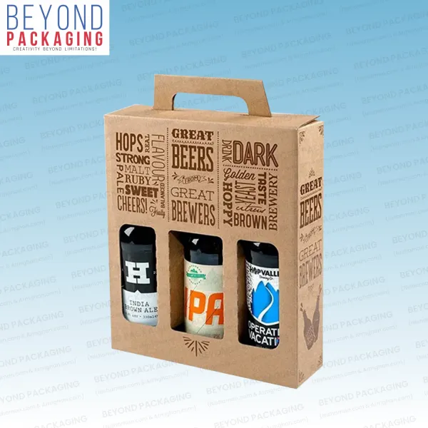 Kraft Corrugated Beer Bottle Boxes