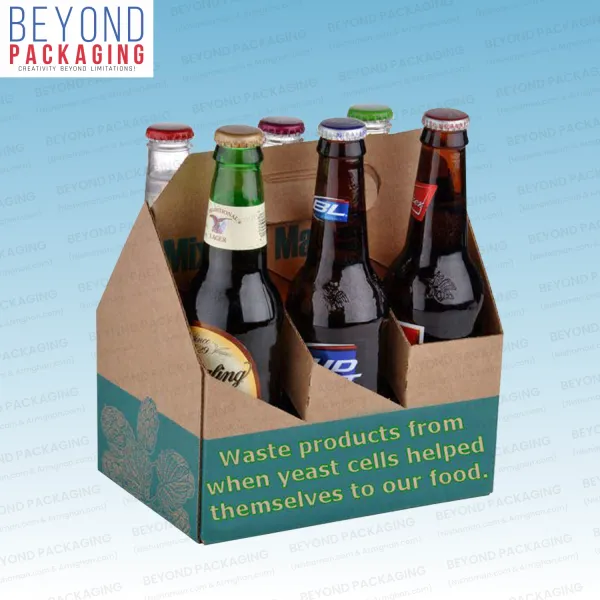 Kraft Corrugated Beer Bottle Boxes