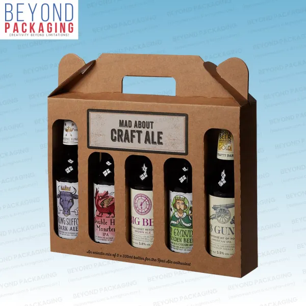 Kraft Wine Gable Boxes