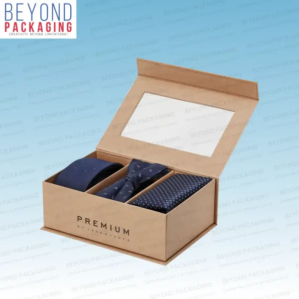Kraft Rigid Neck Tie Boxes