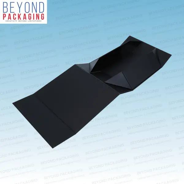 Black Foldable Rigid Boxes