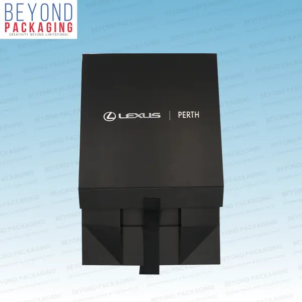 Black Foldable Rigid Boxes