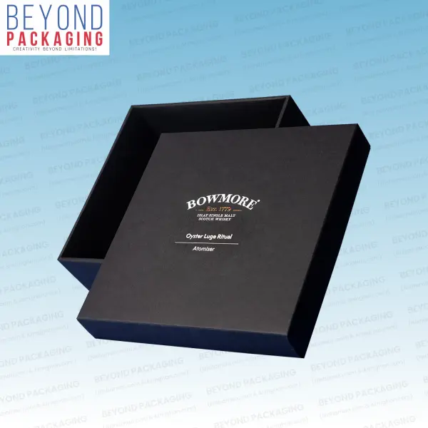Black Rigid Two Piece Lid Boxes
