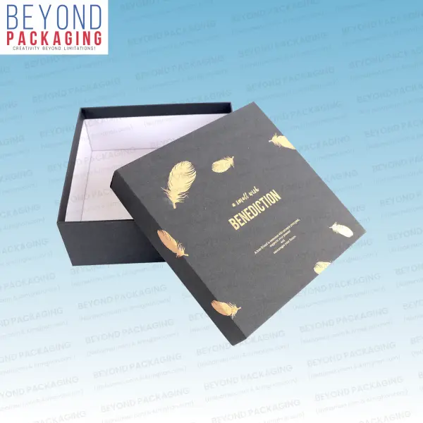 Black Rigid Two Piece Lid Boxes