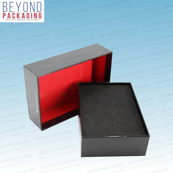 Black Rigid Two Piece Lid Boxes