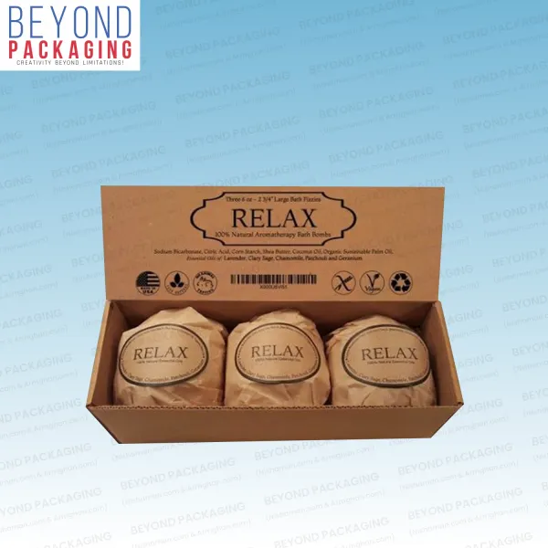 Kraft Corrugated Bath Bomb Boxes