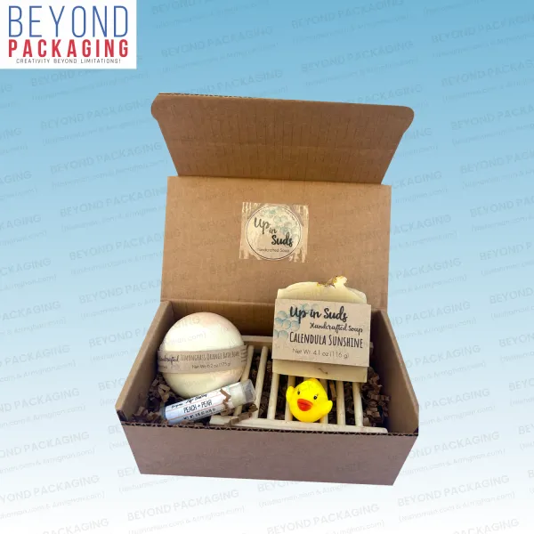 Kraft Corrugated Bath Bomb Boxes