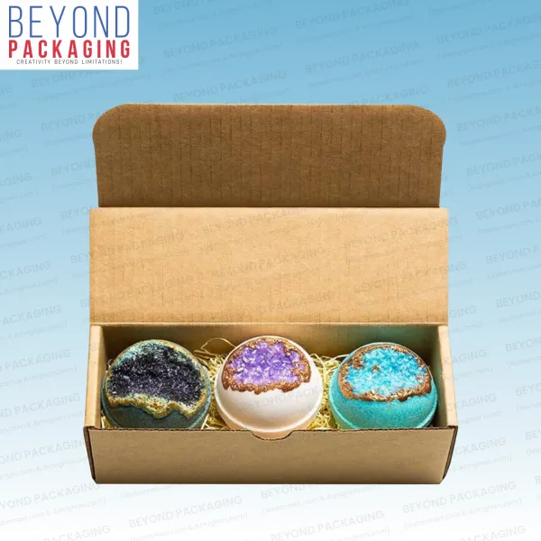 Kraft Corrugated Bath Bomb Boxes