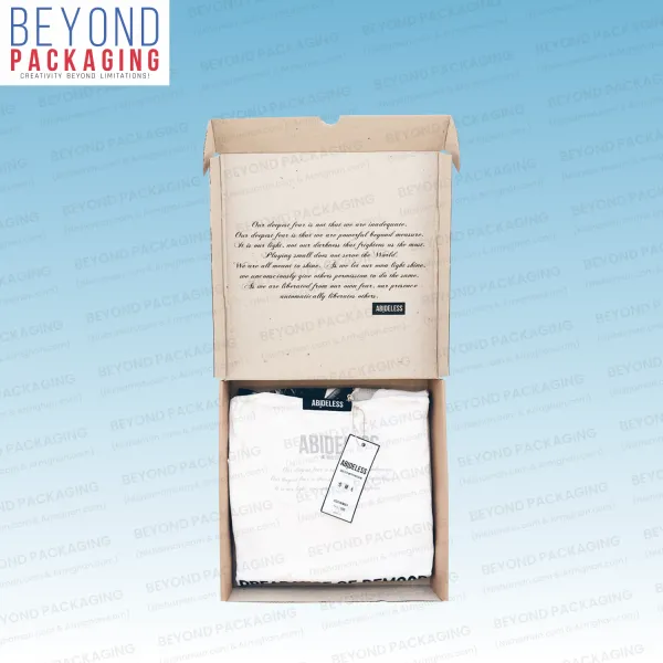 Kraft Corrugated T-shirt Boxes