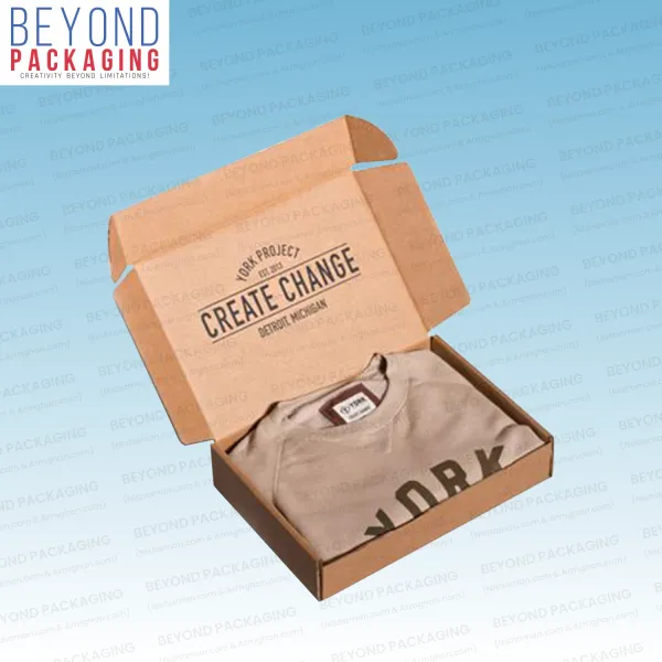 Kraft Corrugated T-shirt Boxes